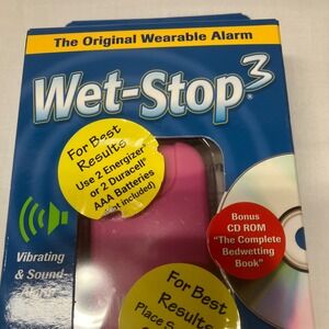 Wet-Stop 3 Pink Wearable Bedwetting Alarm‎ System with Vibration and Sound W103